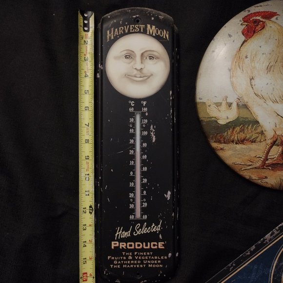 3 Vintage country Style metal signs thermometer home décor barn décor - Picture 4 of 10